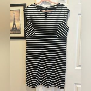 Black and White Striped Dress